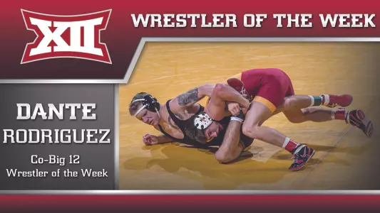 Rodriguez Named Co-Big 12 Wrestler of the Week