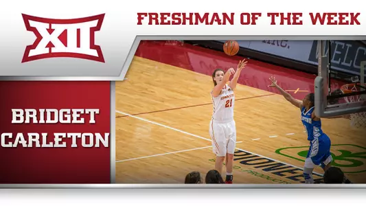 Carleton Earns Second Big 12 Weekly Honor