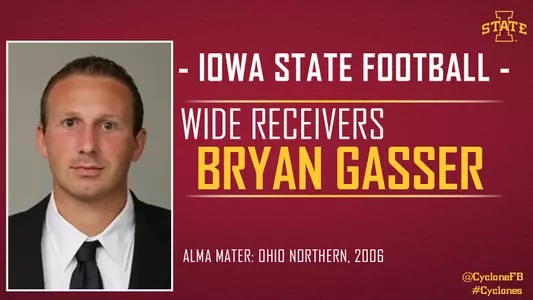 Gasser Named Wide Receivers Coach At Iowa State