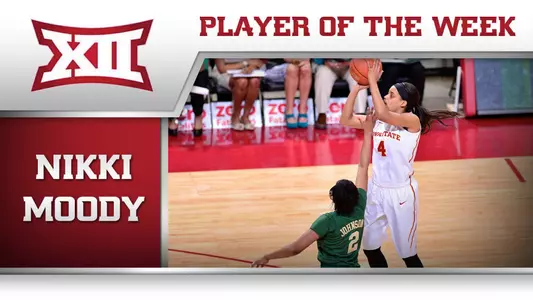 Moody Earns Second Big 12 Player of the Week Honor