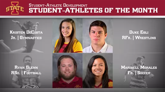 Four Earn Student-Athlete of the Month Honors