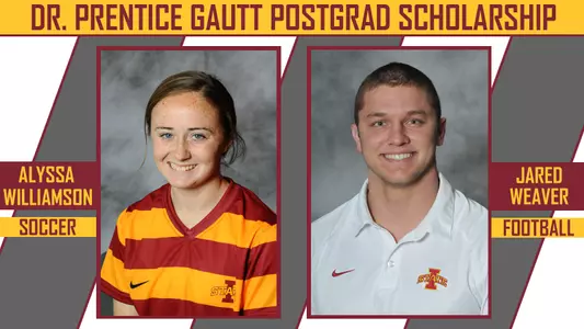 Weaver, Williamson Earn Gautt Postgraduate Scholarships