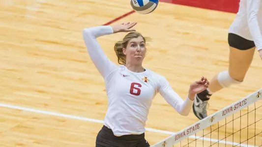 Iowa State Falls to Iowa in Four Sets