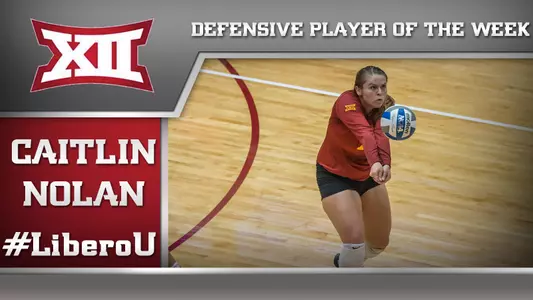 Nolan Named Big 12 Defensive Player of the Week