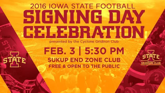 Iowa State Signing Day Celebration Set For Feb. 3