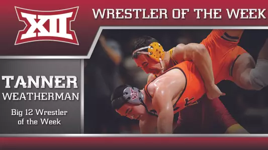 Weatherman Named Big 12 Wrestler of the Week