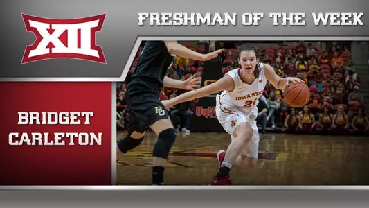 Carleton Captures Third Big 12 Honor