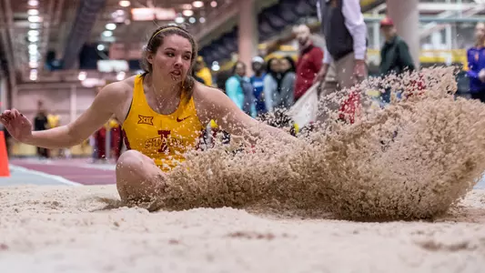 Hall's Long Jump Record Leads ISU in Arkansas