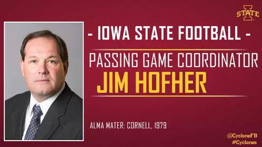 Jim Hofher Named Passing Game Coordinator