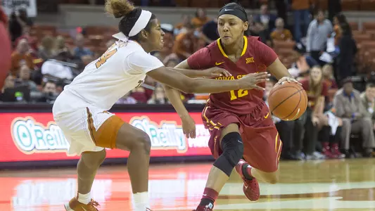 ISU Winning Streak Snapped at No. 4 Texas, 75-54