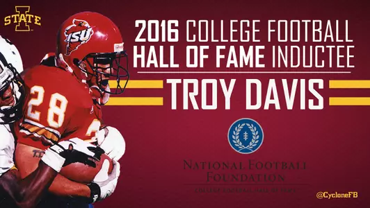 Troy Davis To Enter College Football Hall Of Fame