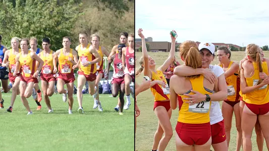 Men's and women's cross country teams