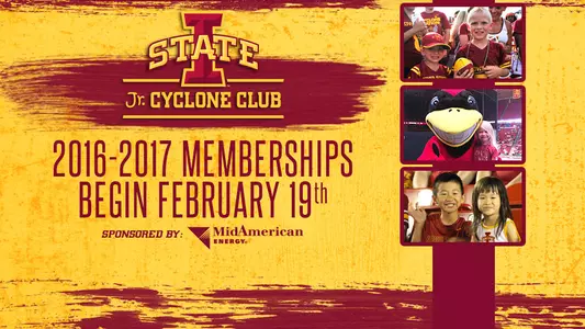 2016-17 Jr. Cyclone Club Memberships Begin Feb. 19