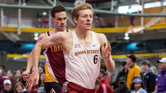 Men's DMR Posts Third-Fastest Mark in ISU History