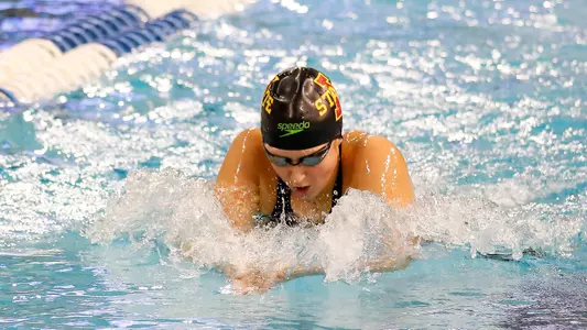 ISU SO Ali Basel competing in the W 200Yd IM at the 2018 Big 12 Swimming and Diving Championship at the Lee and Joe Jamail Texas Swimming Center on Thursday, February 22, 2018.