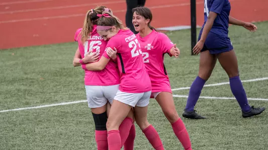 Soccer team vs. TCU celebration
