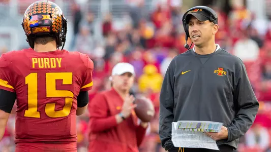 Scene from Iowa State vs Oklahoma State football game at Jack Trice Stadium in Ames, Iowa on October 26, 2019. Photo © Wesley Winterink.