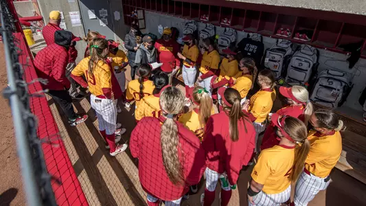 Softball team vs. Oklahoma