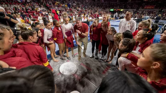 Gymnastics Team Huddle