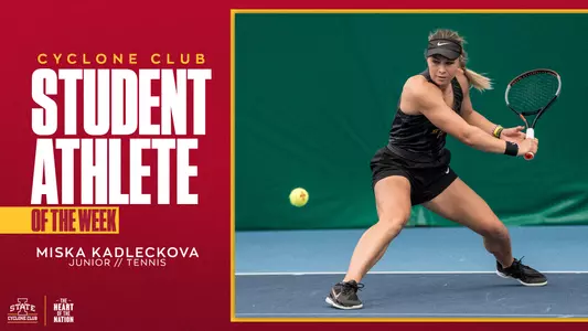 Miska Kadleckova - Cyclone Club Student-Athlete of the Week