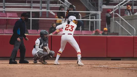 Angelina Allen batting vs. Colorado State