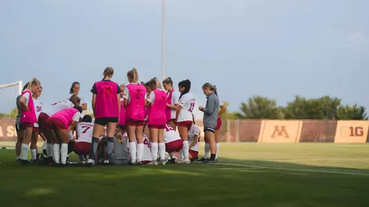 Soccer Huddle vs. Minnesota