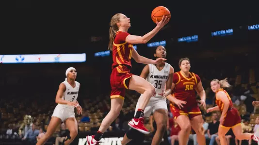 Emily Ryan shoots a layup against UCF