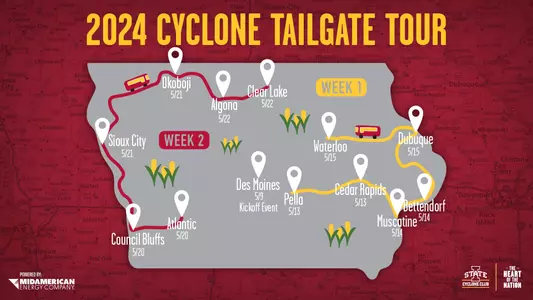2024 Tailgate Tour Map