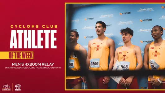 Cyclone Club Athletes of the Week - 4x800m relay