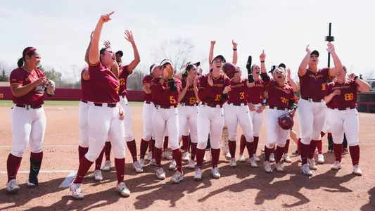 Softball Celebration Shot