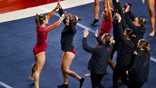Haylee Hardin Floor Celebration