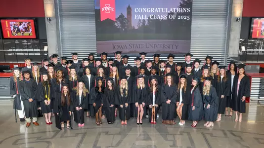 Iowa State fall student-athlete graduation ceremony.