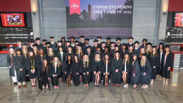 Iowa State fall student-athlete graduation ceremony.