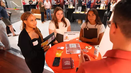 ISU student-athletes take part in "Authentic Conversations", a networking event
