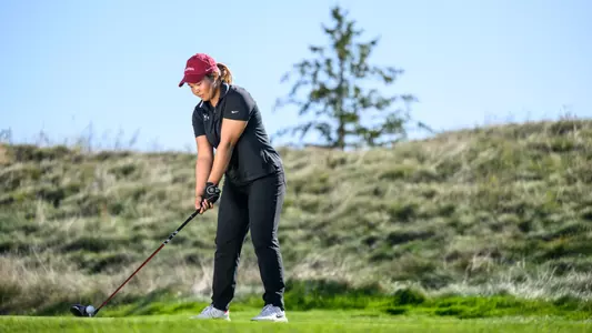 Nichakorn Pinprayoon Getting Ready to Tee Off