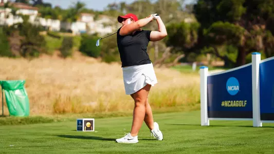Alexandra Vidal Tees off at 2026 NCAA Women's Golf Championships.