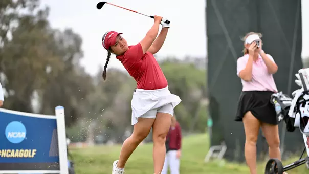 Pammy Chookaew Tees off at 2026 NCAA Women's Golf Championships.