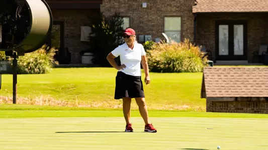 Iowa State Women's Golf Head Coach Christie Martens at Oklahoma Schooner Fall Classic
