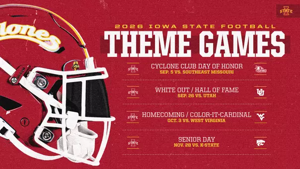 A list of Iowa State football theme games for the 2026 season.