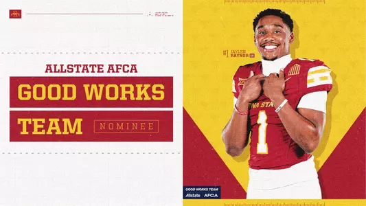 Jaylen Raynor is an AFCA Good Works Team nominee