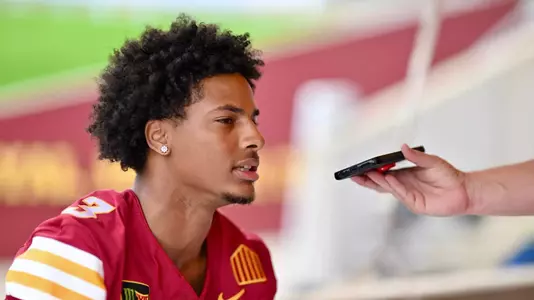 Seth Johnson at 2026 ISU FB Media Day