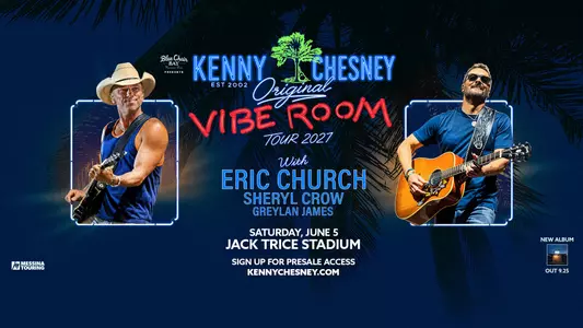 Kenny Chesney, Eric Church, Sheryl Crow and Greylan James will play at Jack Trice Stadium June 5, 2027
