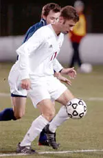 Sophomore Ned Grabavoy was the Hoosiers' third-leading scorer in 2002 with 20 points.