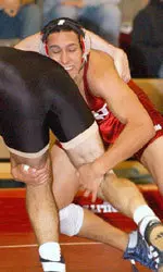 Junior Andy Rios recorded one of four IU pins on the day in a 42-6 win over Eastern Illinois.