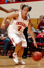 Junior guard Cyndi Valentin scored a game-high 22 points for the Hoosiers on Thursday.