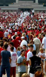 Come early to catch the Hoosiers' Walk to the Rock vs. Illinois