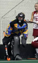 Goalkeeper Haley Exner recorded eight saves in the Hoosiers' 3-1 win over Northwestern.