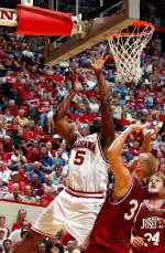 Senior Marco Killingsworth scored 20 points to pace the Hoosiers to a 96-49 win over Indianapolis.