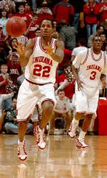 Senior Marshall Strickland led the Hoosiers in rebounding (7.0 rpg) during the preseason.