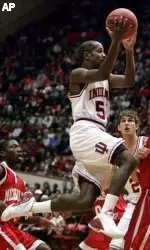 Earl Calloway puts up a shot against Nicholls State during the first half.
